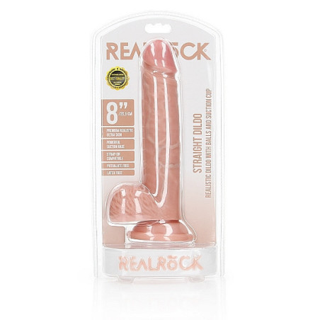 Fallo realistico Dildo with Balls and Suction Cup - 8''/ 20,5 cm