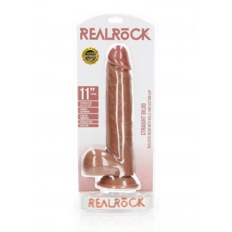 Fallo maxi tan con ventosa Dildo with Balls and Suction Cup - 11''/ 28 cm