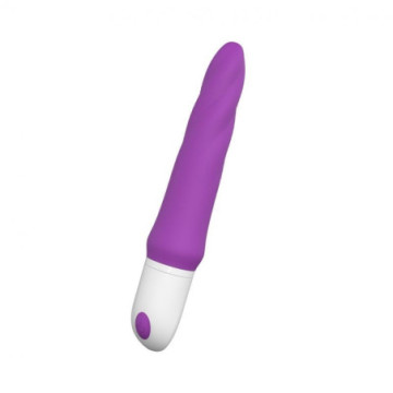 Vibratore in silicone realistico vaginale anale dildo fallo vibrante in silicone unicorn vibe purple