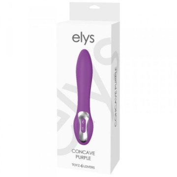 Vibratore vaginale fallo vibrante dildo in silicone stimolatore sex toys elys concave purple