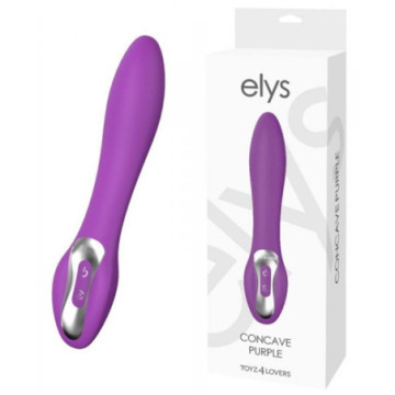 Vibratore vaginale fallo vibrante dildo in silicone stimolatore sex toys elys concave purple