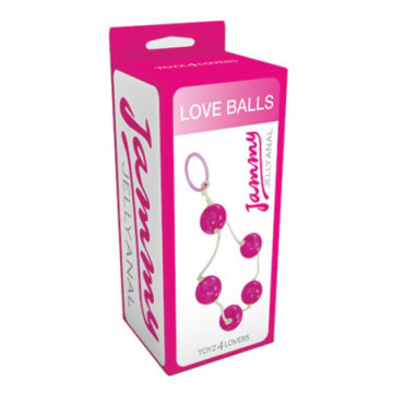 Palline del piacere anali vaginali jelly anal love balls rosa