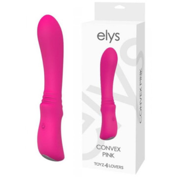 Vibratore vaginale stimolatore per donna in silicone fallo dildo vibrante convex pink