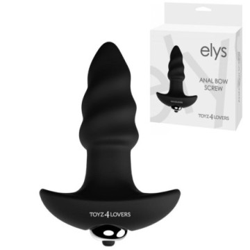 Vibratore anale stimolatore in silicone plug butt dildo falo vibrante nero mini screw