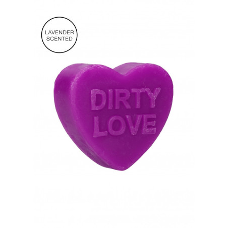 Sapone a cuore Heart Soap - Dirty Love - Lavender Scented