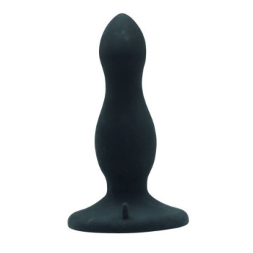 Plug anale fallo con ventosa dildo nero butt plug black