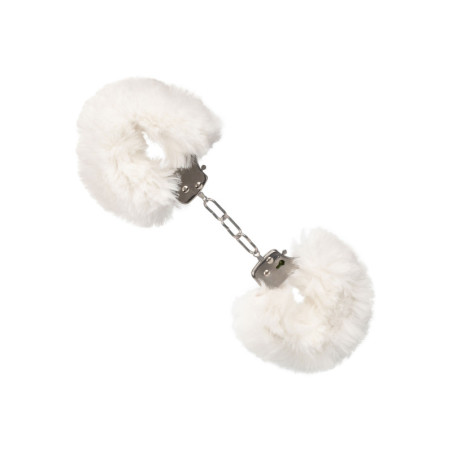 Manette bianche Ultra Fluffy Furry Cuffs