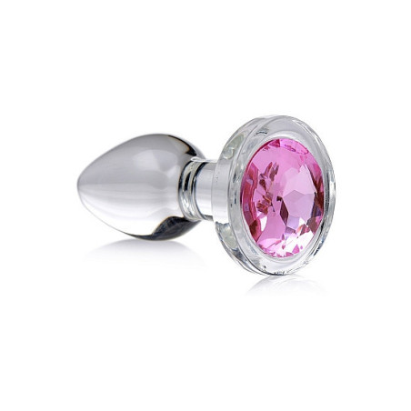 Plug anale Pink Gem Glass Anal Plug Small