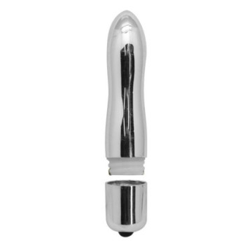 Vibratore Stimolatore vaginale mini slim argento per clitoride sex toys vibromassaggiatore