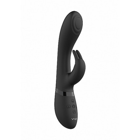 Vibratore rabbit Cato Pulse G-spot nero