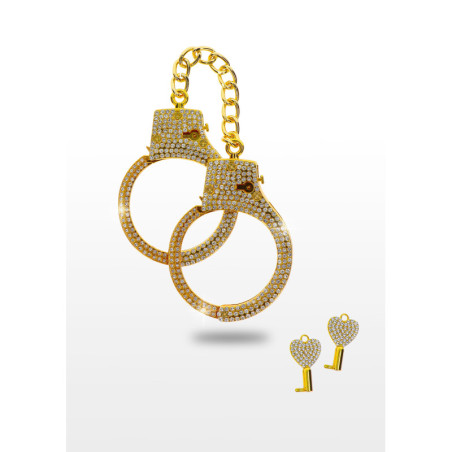 manette Diamond Wrist Cuffs Gold