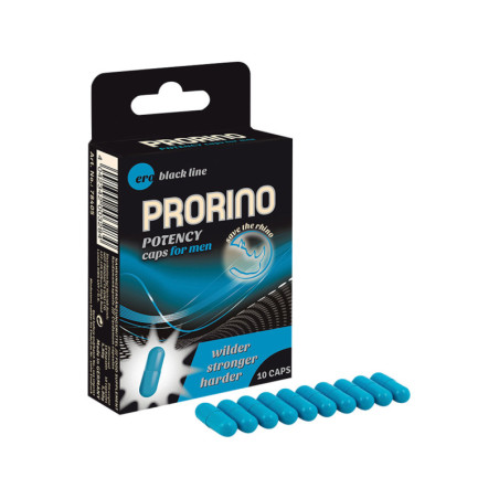 Pastiglie stimolanti pene Prorino Potency Caps Him 10pcs