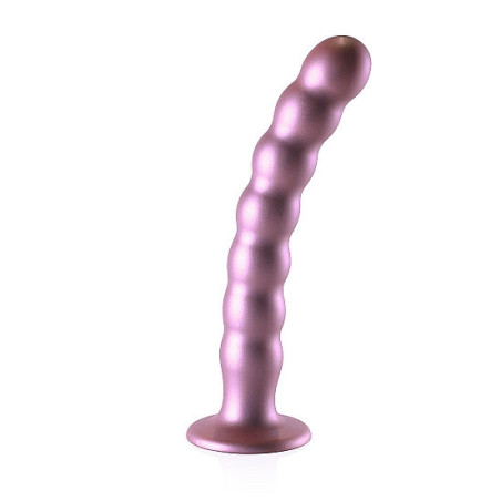 Dildo vaginale con ventosa a sfere Beaded G-Spot Dildo 8'' / 20,5 cm Rose Gold