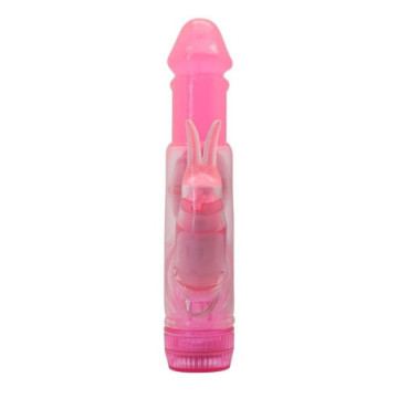 Vibratore stimolatore vaginale doppio per clitoride dildo fallo sex toyx pink donna