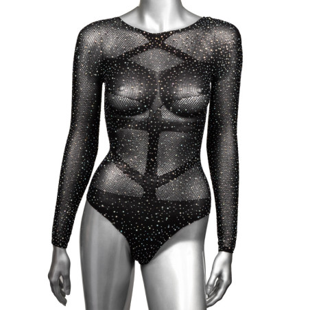 Body donna con brillantini Long Sleeve Bodysuit S/L