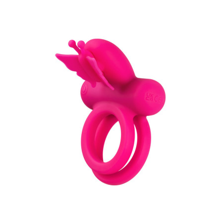 Anello fallico doppio vibrante Butterfly Dual Ring