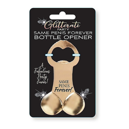 Apri bottiglie a forma di pene Glitterati Penis Bottle Opener