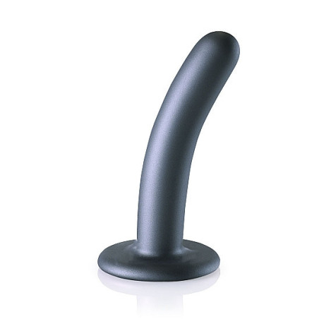 Dildo vaginale con ventosa Smooth G-Spot Dildo 5'' / 12 cm Gun Metal