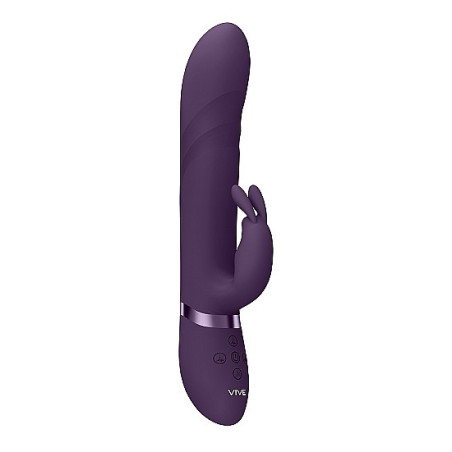 Vibratore vaginale rabbit Vibrating and Rotating Beads, G-Spot Rabbit Purple