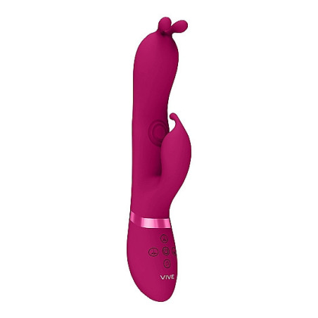 Vibratore vaginale rabbit Triple Action Vibrating Rabbit with PulseWave Shaft Pink