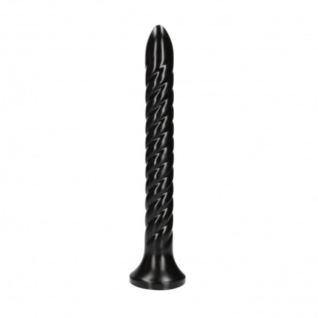 Fallo anale con ventosa Swirled Anal Snake 12''/ 30 cm Black