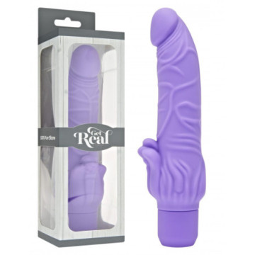 Vibratore vaginale in silicone Dildo falllo vibrante get real realistico sex toys purple