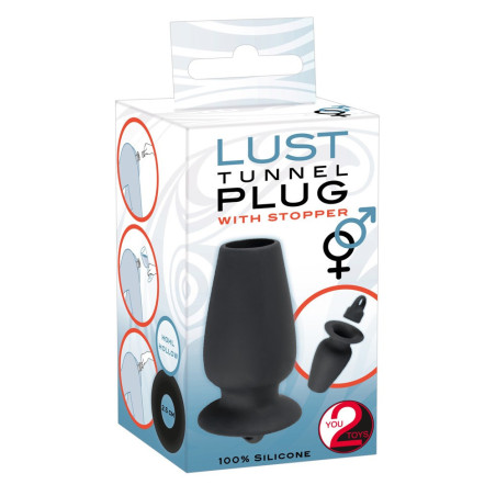 Plug anale con tappo Lust tunnel plug with stopper