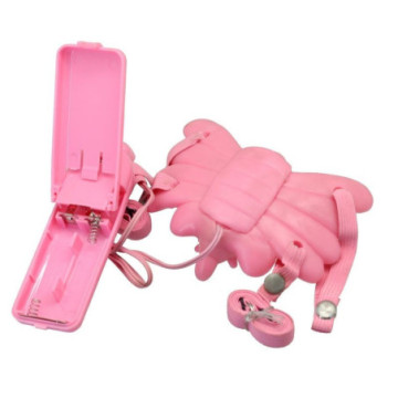 Stimolatore vaginale vibratore indossabile per dona pink moth