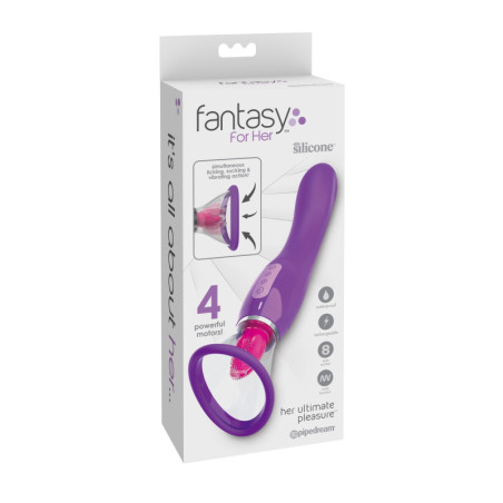 Vibratore punto g con stimolatore clitoride succhia vagina Her Ultimate Pleasure