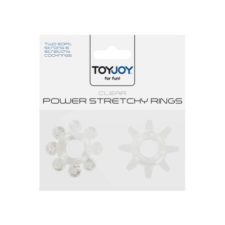 Anello fallico set Power Stretchy Rings 2pcs