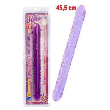 Fallo doppio Dildo crystal jellies double dong 18