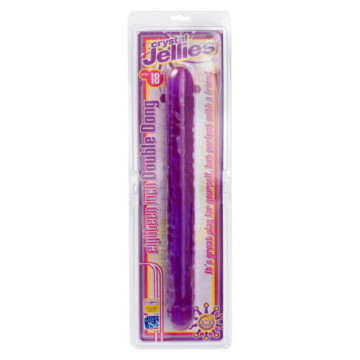 Fallo doppio Dildo crystal jellies double dong 18