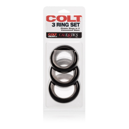 Anello per pene e testicoli kit COLT 3 Ring Set