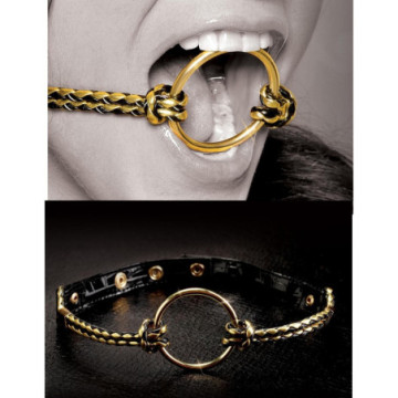 Morso bondage fetish fantasy harness mistress kit set gag ring sex toys gold