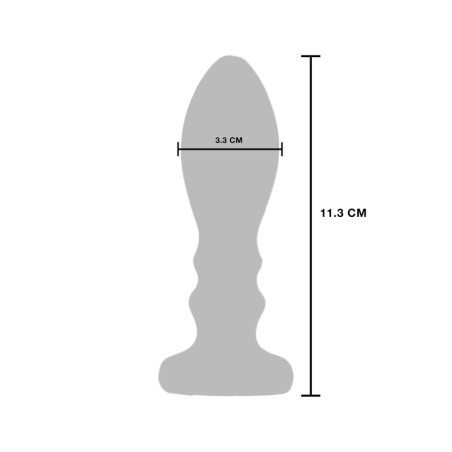 Plug anale vibrante The Slider Large Buttplug