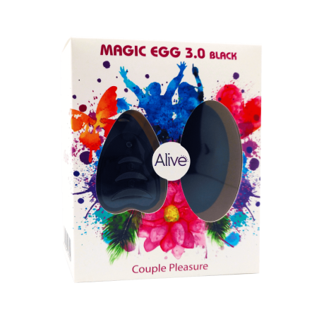 Ovetto vaginale vibrante Magic Egg MAX black