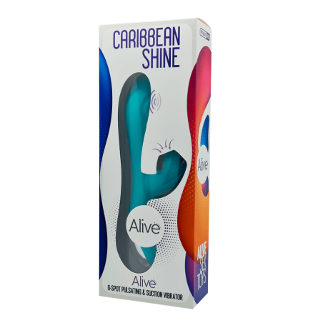 Vibratore vaginale con succhia clitoride Caribbean Shine