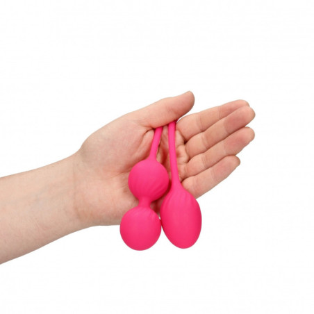 Plline vaginali 2 Piece Thumping Kegel Ball Set Wild Strawberry