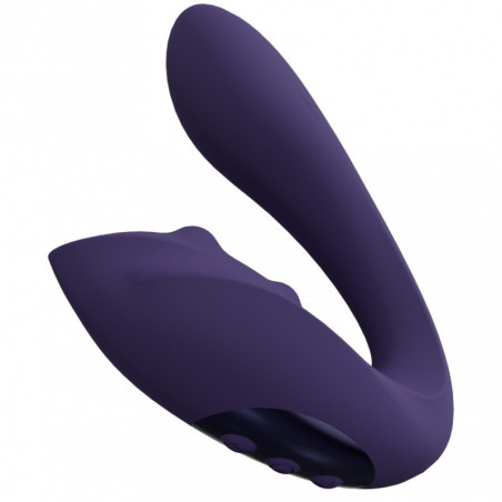 Vibratore vaginale Yuki Dual Motor G-Spot Vibrator with Massaging Beads Purple