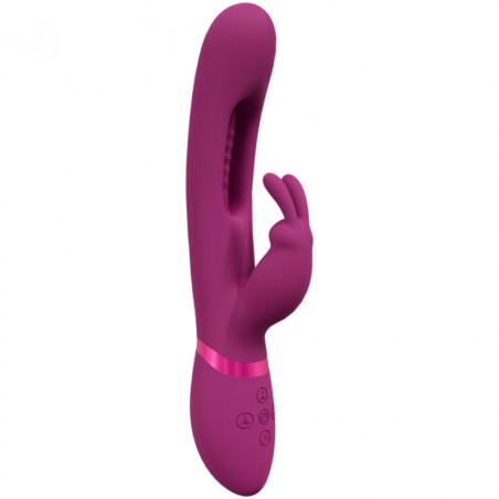 Vibratore rabbit Mika Triple Motor Vibrating Rabbit with Innovative G-Spot Flapping Stimulator Pink