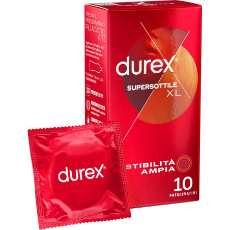 Preservativi Durex SUPERSOTTILE XL 10 PEZZI