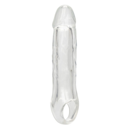 Guaina fallica con anello per testicoli Clear Extension 6.5 In