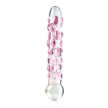 fallo in vetro vaginale anale glass dildo icicles no 7 sex toys massaggiatore stimolatore