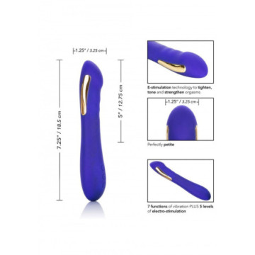 Vibratore vaginale anale stimolatore clitoride con scarica elettrica dildo fallo vibrante in silicone