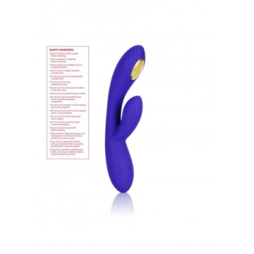 Vibratore rabbit ricaricabile dildo doppio fallo vibrante impermeabile con stimolatore clitoride