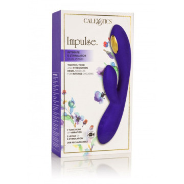 Vibratore rabbit ricaricabile dildo doppio fallo vibrante impermeabile con stimolatore clitoride