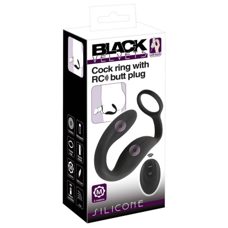 Cock ring with RC butt plug