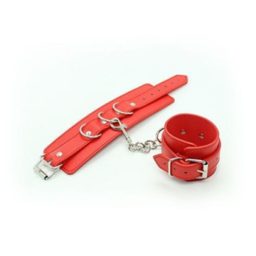 Polsiere cuffs belt red manette rosso bondage fetish costrittivo sexy harness