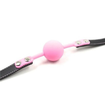 Ball gag ball block rosa morso in silicone pink bondage fetish