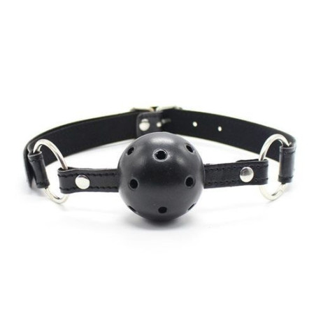 Breathable ball gag nero traspirante morso black bondage fetish costrittivo